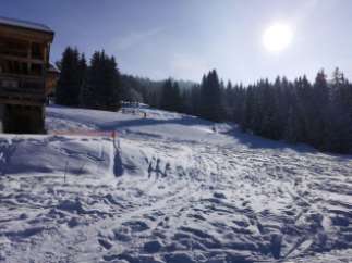Ski-in/ski-out chalet with stunning mountain views.
