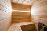 Step into relaxation with this stunning sauna.