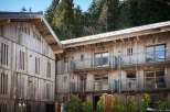 Discover the charm of this stunning wooden chalet nestled in a serene mountain setting.