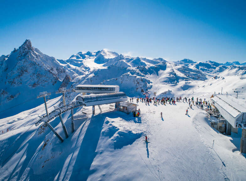 Ski resort nestled in the heart of the majestic French Alps, offering breathtaking panoramic views and world-class skiing.