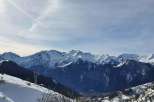 Experience the breathtaking beauty of the snow-capped mountains.