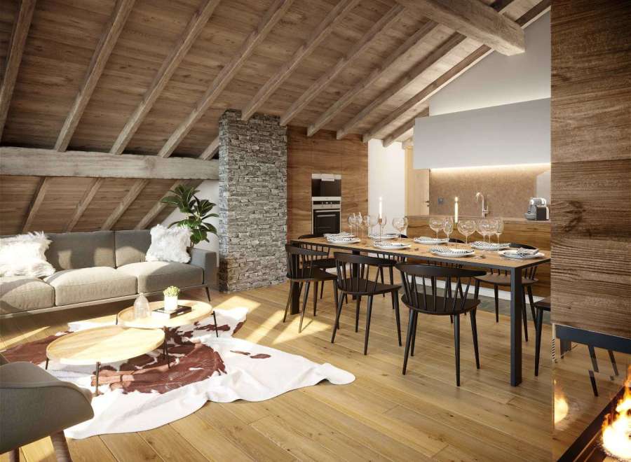 Experience rustic elegance in this stunning chalet-style property.