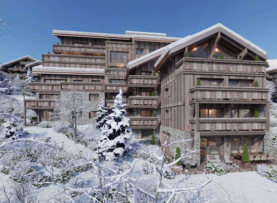Experience luxury living in this stunning chalet nestled in a winter wonderland.
