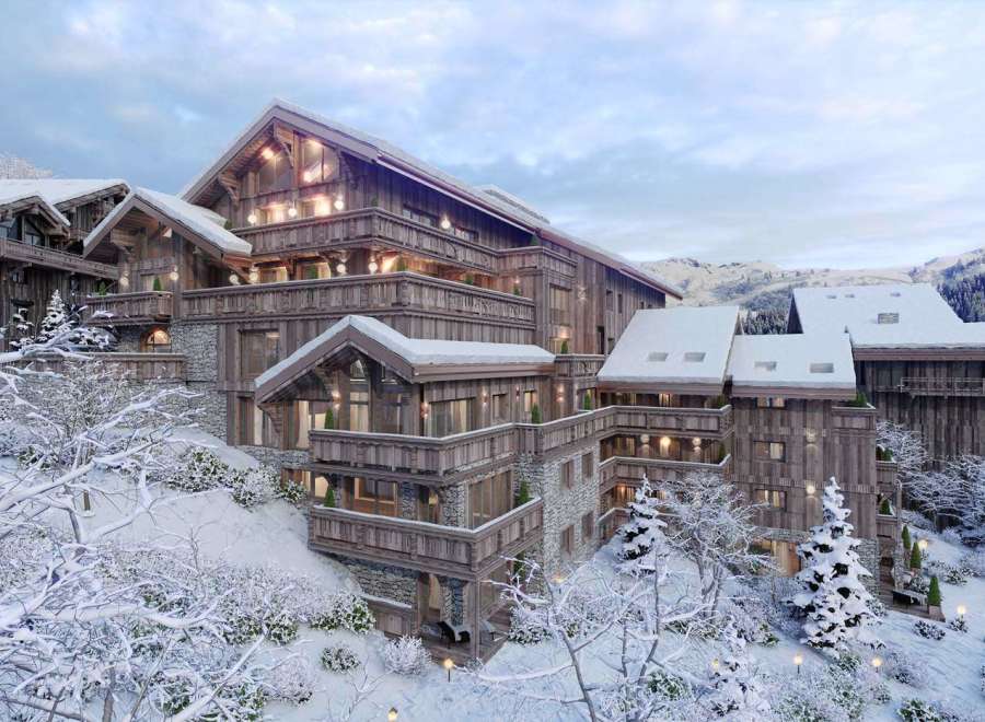 Experience luxury living in this stunning chalet nestled in a winter wonderland.