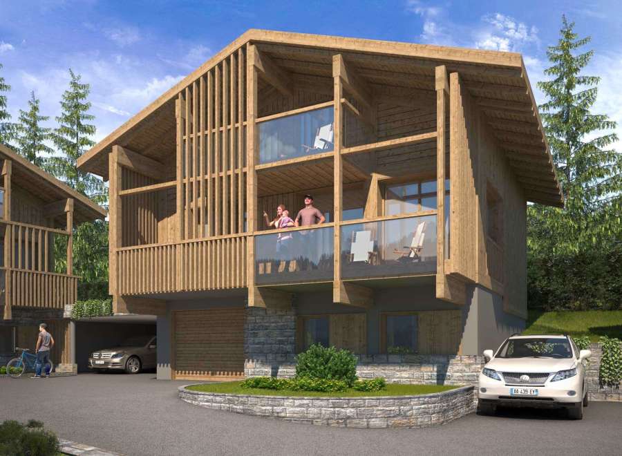 Discover the charm of this stunning wooden chalet, perfect for a luxurious getaway.