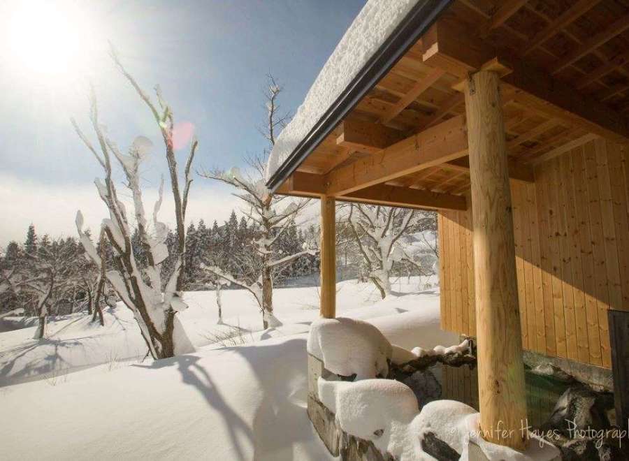 Perfect powder snow in Myoko ski resort