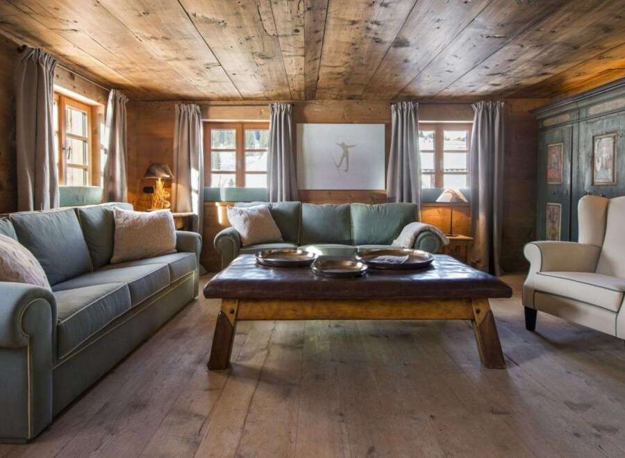 Experience rustic charm in this cozy living room.