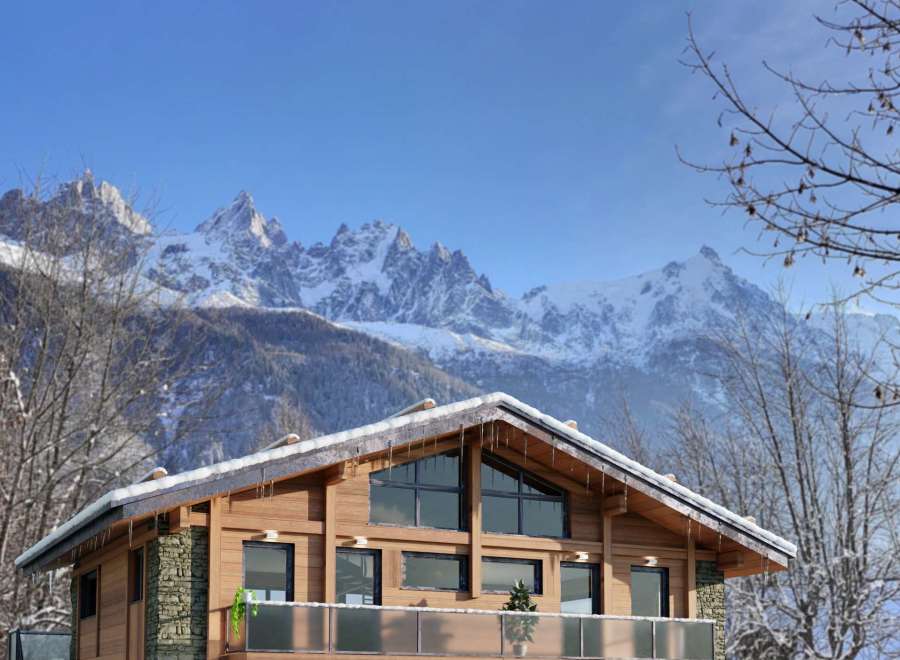 Experience the ultimate in alpine luxury with this stunning wooden chalet.