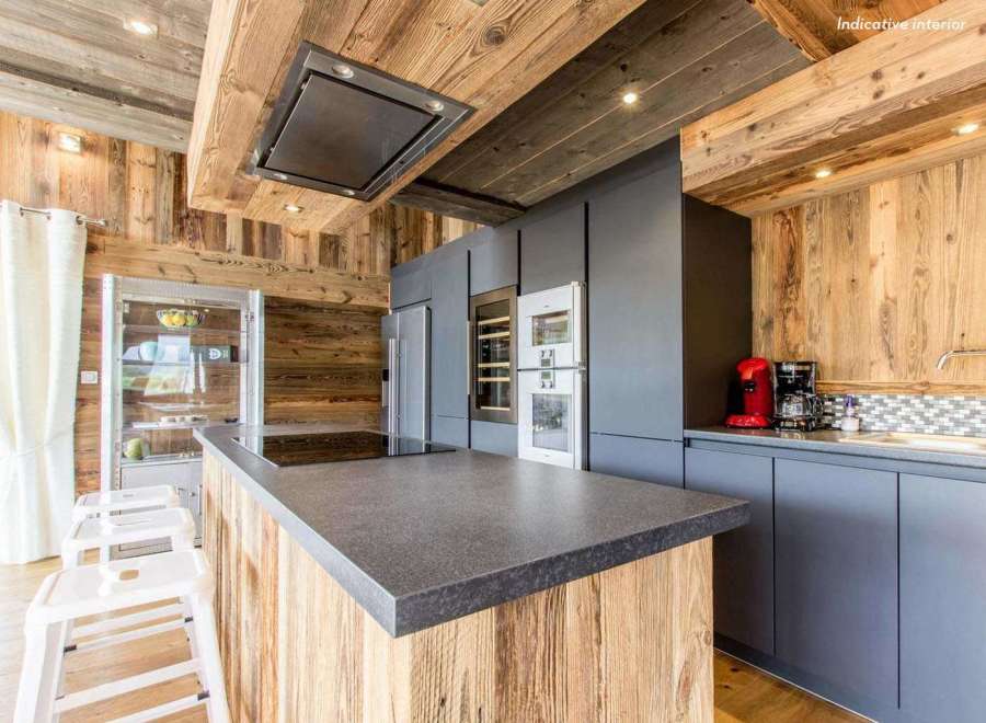 Experience rustic elegance in this stunning kitchen.