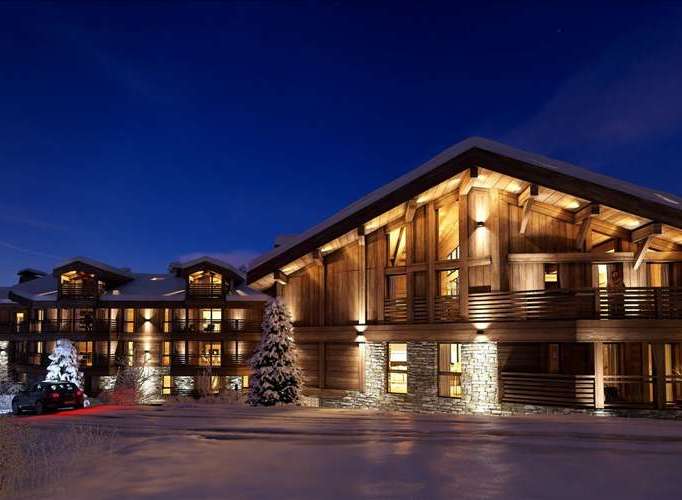Experience luxury living in this stunning chalet nestled in a winter wonderland.