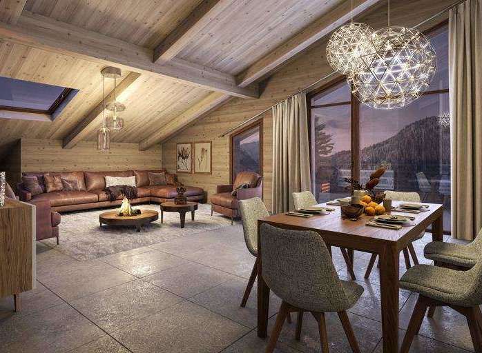 Experience the epitome of rustic elegance in this stunning chalet.