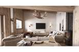 Experience rustic elegance in this stunning living room.