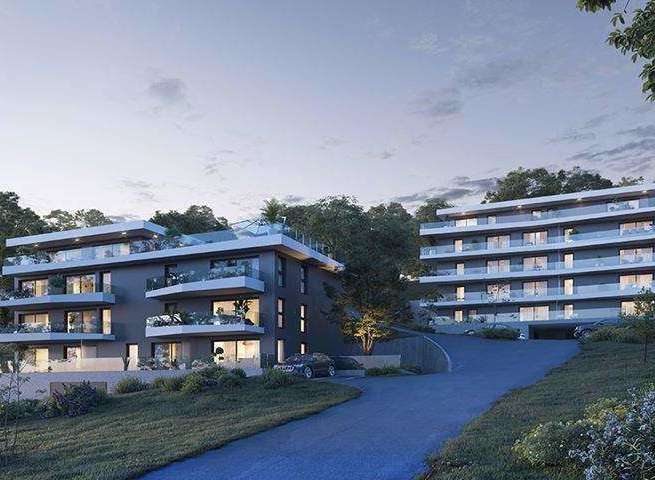 Discover modern living in these stunning apartment buildings, featuring sleek designs and spacious balconies.