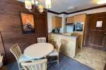 Cozy kitchen with a dining area, perfect for a small family.
