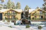 Discover the charm of this stunning chalet nestled in a winter wonderland.