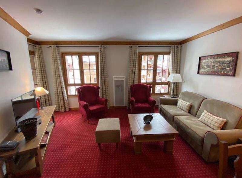 Cozy living room with a warm ambiance.