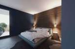 Discover a serene bedroom retreat with a modern design.