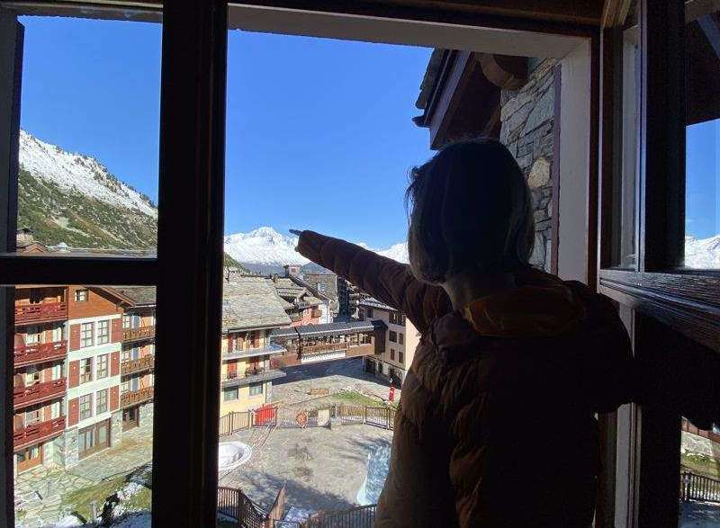 Enjoy breathtaking mountain views from this charming property.