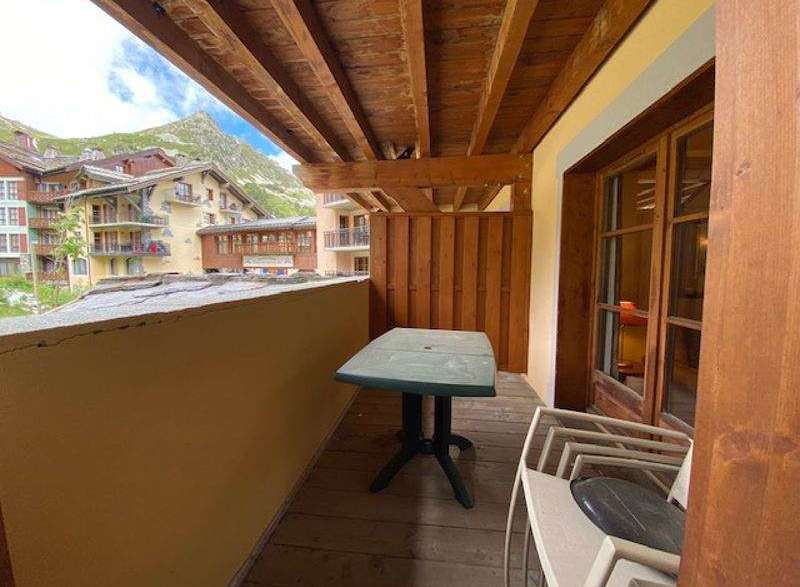 Enjoy stunning mountain views from this charming balcony.