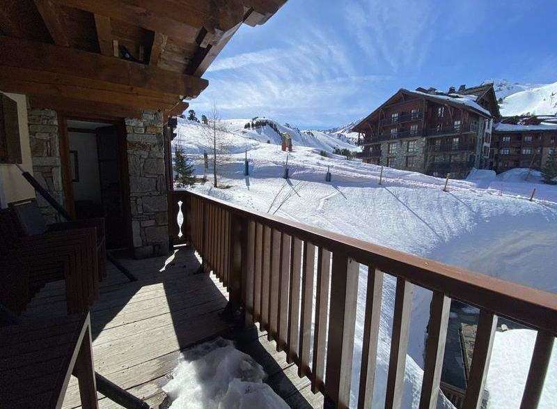 Enjoy breathtaking mountain views from this charming ski chalet.