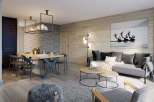 This stunning property boasts a modern interior design with a cozy and inviting atmosphere.