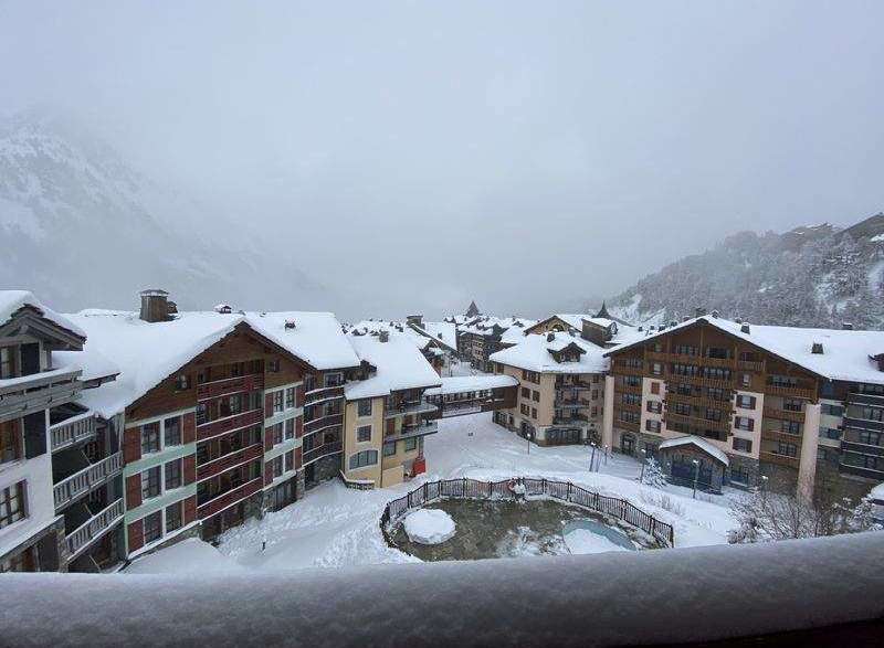 Experience the ultimate winter getaway in this stunning property nestled in a snowy landscape.