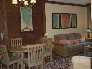 Cozy living space with a touch of art.