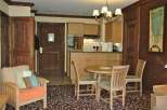 Cozy and inviting, this property features a charming dining area perfect for intimate meals.