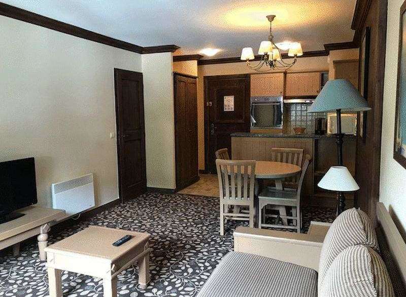 Cozy living space with a charming ambiance.