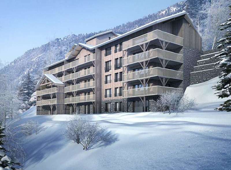 Discover the charm of this stunning mountain property, perfectly nestled in a snowy landscape.