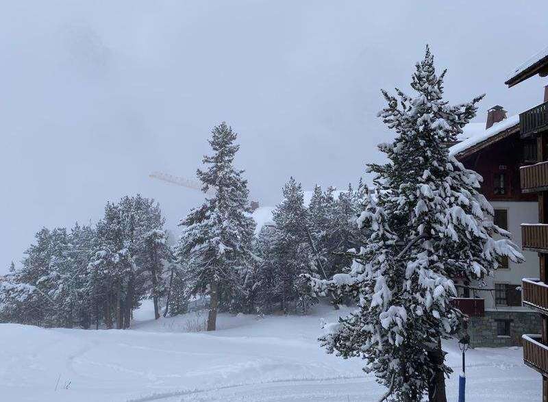 Experience the serene beauty of a winter wonderland! This property offers stunning views of snow-covered trees and a peaceful atmosphere.