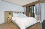 Experience tranquility in this beautifully designed bedroom.