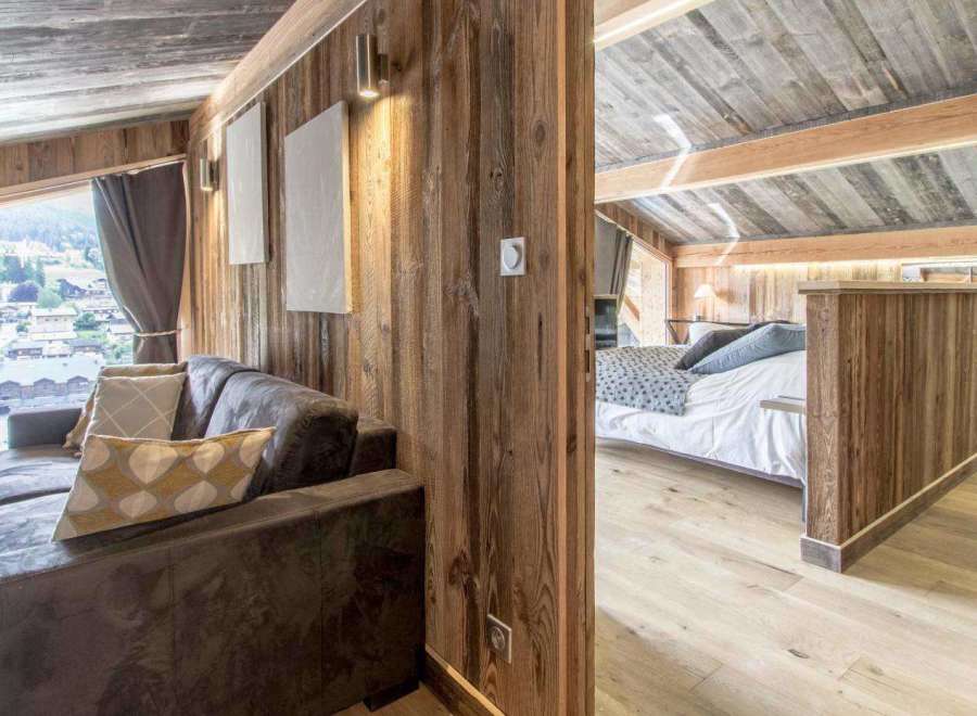 Experience rustic charm in this cozy mountain retreat.