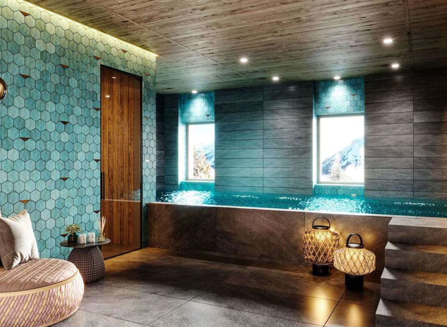 Indulge in the ultimate relaxation experience in this luxurious spa retreat.