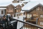 Luxury ski-in/ski-out chalets with breathtaking mountain views.