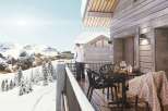 Luxury chalet with breathtaking mountain views.