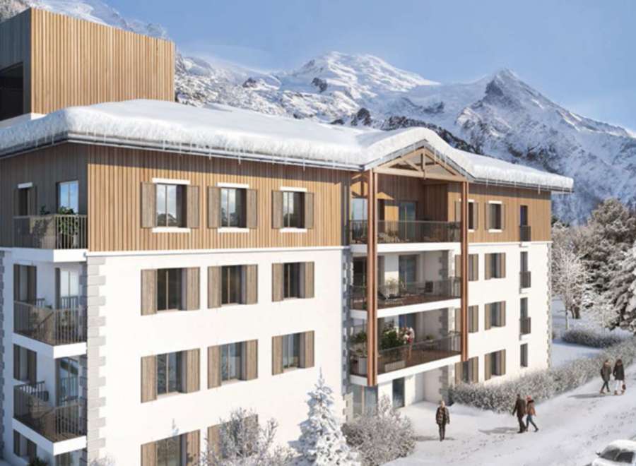 Luxury apartments in the French Alps with breathtaking mountain views.