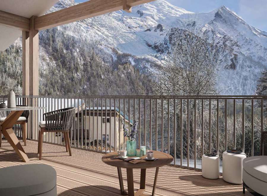 Luxury mountain chalet with breathtaking views.