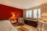 Cozy bedroom with a warm, inviting atmosphere.