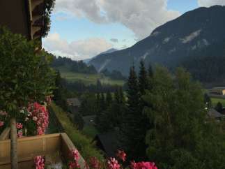 Enjoy breathtaking mountain views from this charming property.