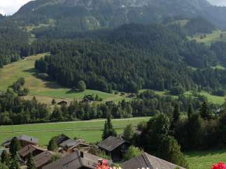 Nestled in a picturesque mountain setting, this property offers stunning views of the surrounding landscape.