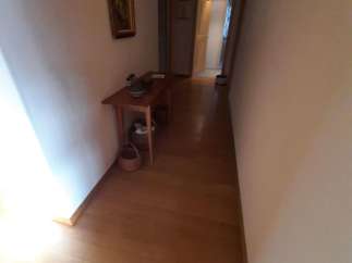 Explore the inviting hallway with warm wooden flooring.