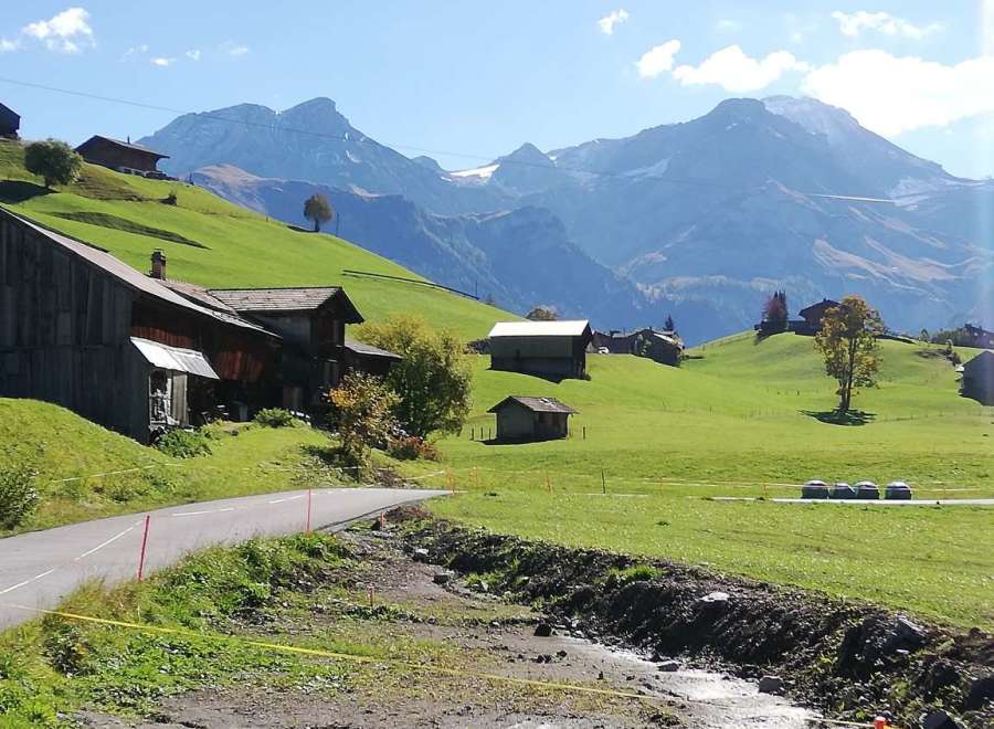Nestled in a picturesque mountain landscape, this property offers stunning views and a tranquil setting.