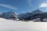 Experience the serene beauty of a snow-covered landscape, perfect for a winter getaway.