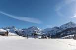 Experience the serene beauty of the Swiss Alps in winter.