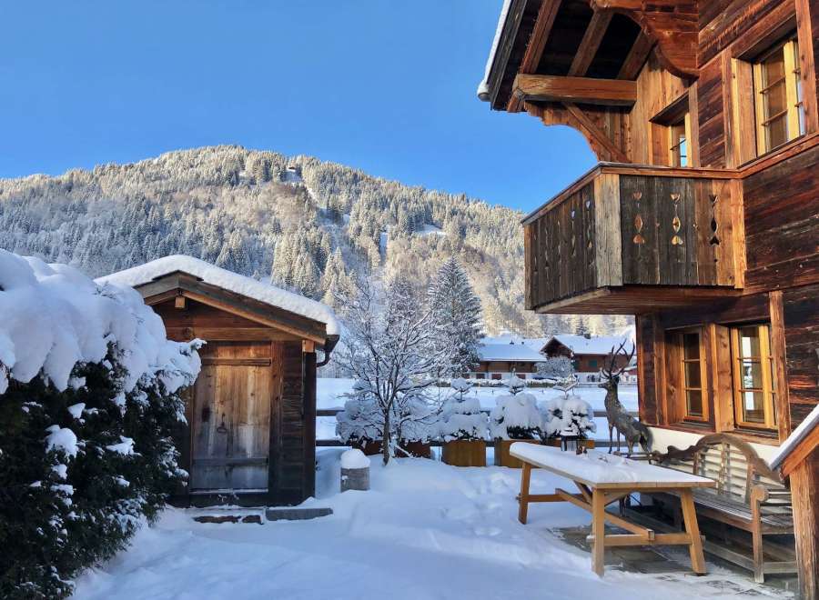 Experience the charm of a winter wonderland in this stunning chalet.