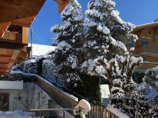 Experience the charm of a winter wonderland at this stunning property.