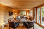 Experience the warmth of this stunning wooden interior.