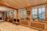 Experience the warmth of this stunning wooden interior.