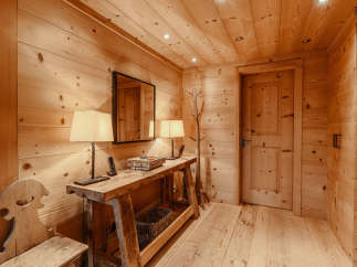 Step into a cozy haven with this inviting interior.